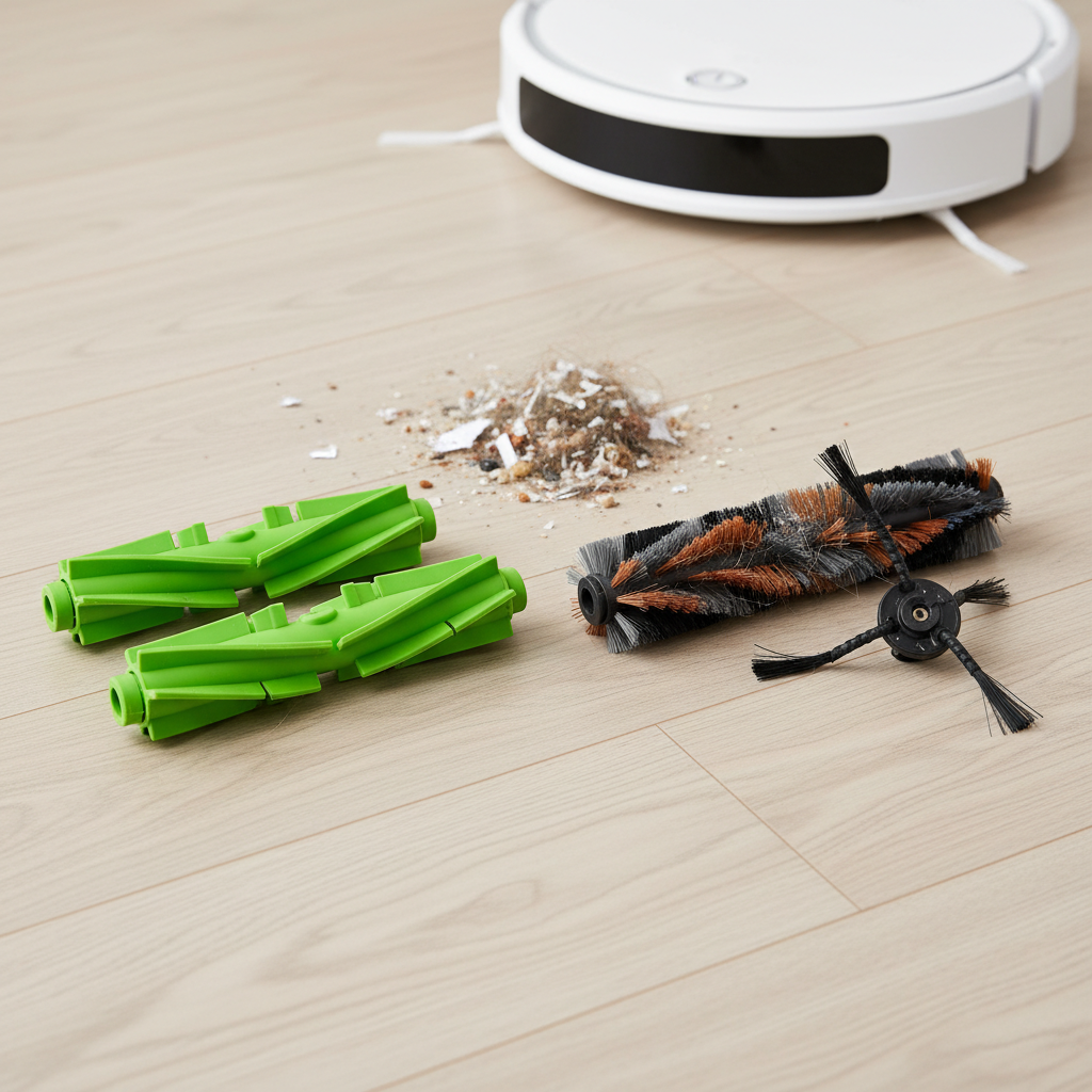 Robot Vacuum Cleaner Brushes: Silicone vs. Bristle – The Ultimate Comparison